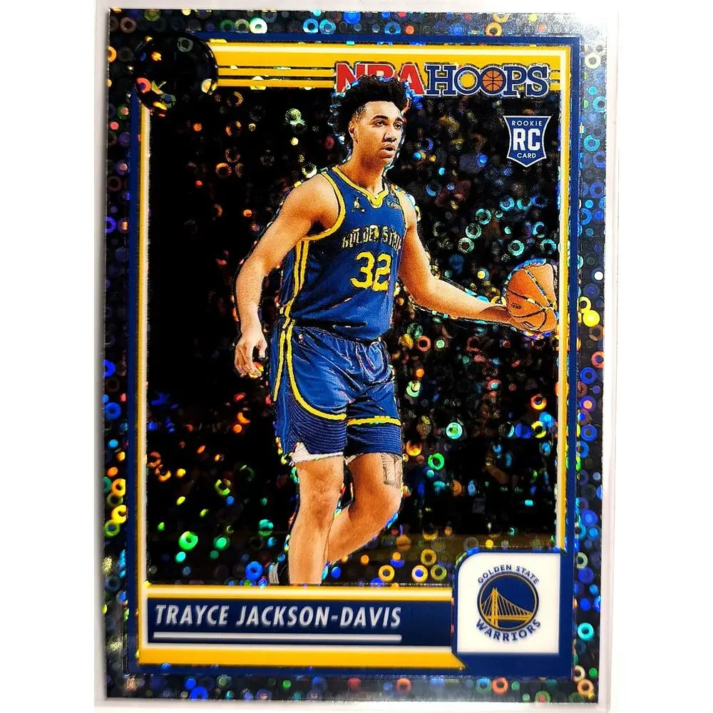 2023-24 NBA Hoops Premium Stock #68 TRAYCE JACKSON-DAVIS Disco Prizm, See Pics!